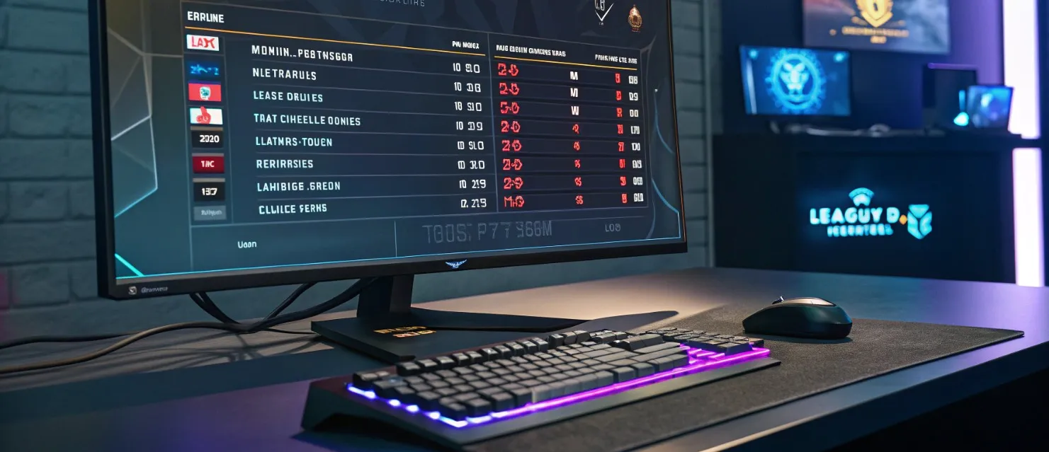 Результаты матчей LoL и аналитика